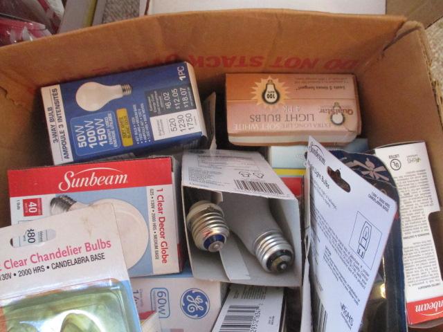 Large Lot of Various Wattage and Type of Lightbulbs