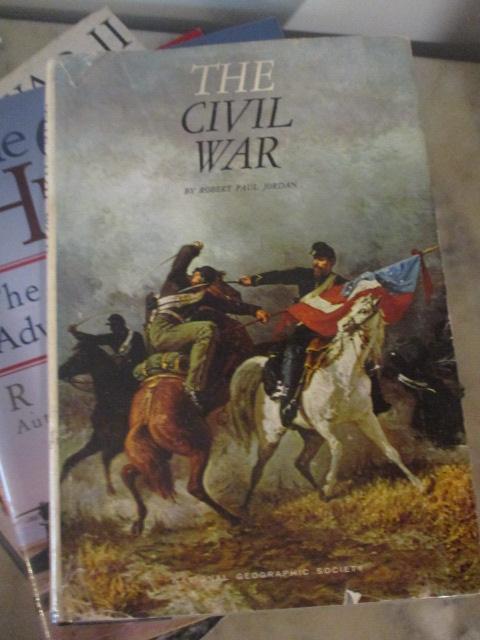 American War Books-(4)Civil War, (1)"World War II A Complete Photographic History"