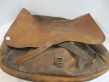 Antique 1937 Bona Allen Buford, CA Leather Satchel Bag