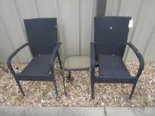 Two Patio Chairs and Side Table