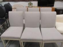 Six Vanguard Furniture Upholstered Side Chairs