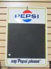 Metal Pepsi Black Board Message Center