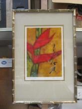 Framed and Matted "The Bloom of Love" by Shanel Tamamura Artwork