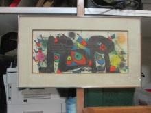 Framed and Matted Abstract Art