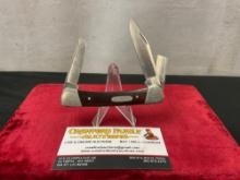 Buck model 701 Mustang 3-blade slip joint pocket knife - one blade is broken see pics