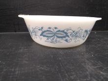 Vintage Glasbake Baking Dish-Onion Flower