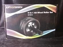 Intersports 6 in 1 Ab Wheel Roller Set-NIB