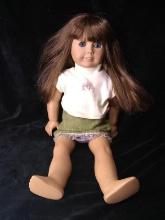American Girl Doll-Truly Me-Brunette with Green Skirt