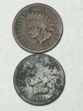 2- 1879 Indian Cents