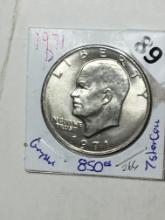 1971 D Eisenhower Clad Variety 2 Dollar 