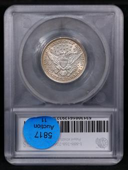 ***Auction Highlight*** 1892-p Barber Quarter 25c Graded ms65 By SEGS (fc)