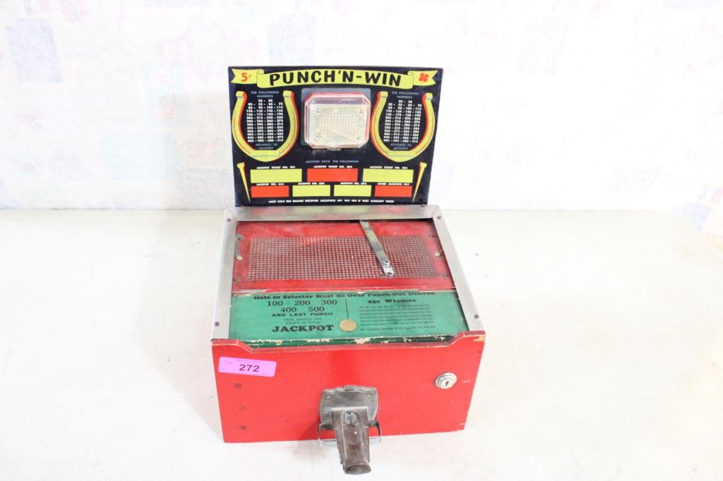 Punch & Win Jackpot Punch Board No Key