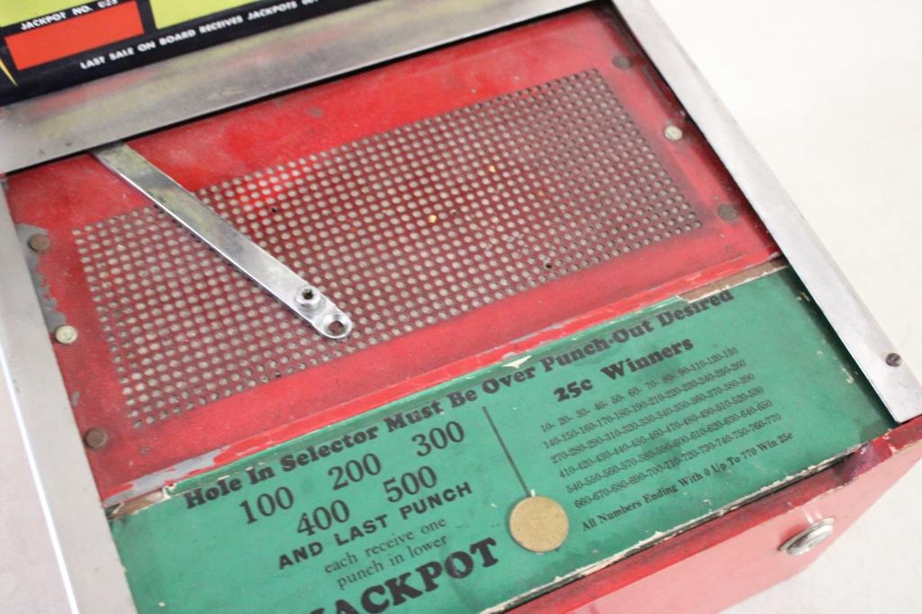 Punch & Win Jackpot Punch Board No Key