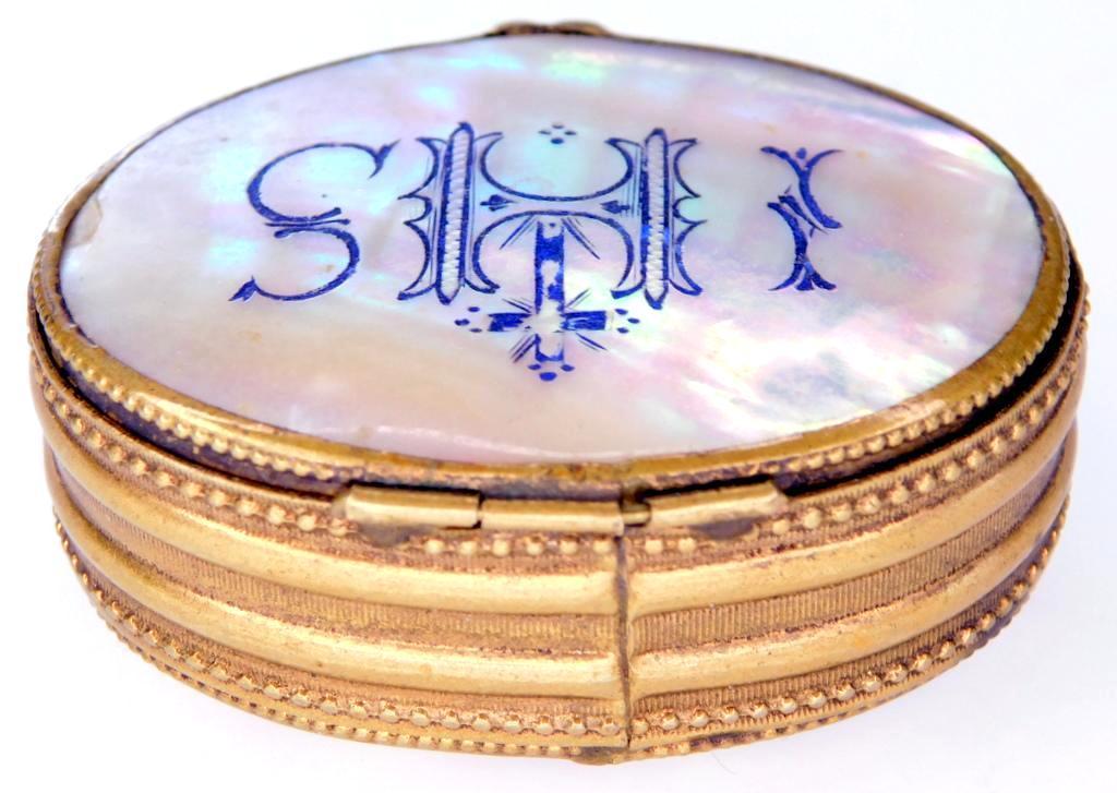 Mother of Pearl Pill Box