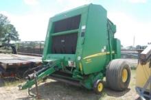 JD 569 MEGAWIDE PLUS NET RAP ROUND BALER W/ MONITOR AND SHAFT