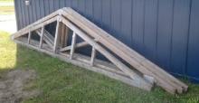 5 - 16' RAFTERS ,  4/12 pitch, 1 lookout rafter & 4 regular, never used/ stored indoors