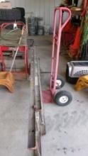 FREIGHT CART & 16' WERNER EXT. LADDER