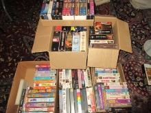 100 VHS Video Cassette Tapes Childrens, Titanic, Braveheart, Little Rascals, and More