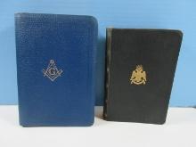 2 Masonic Edition Holy Bibles The Temple Bible 33rd Degree Insignia circa 1940 and Other