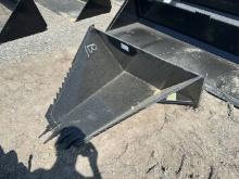 Unused JMR Skid Loader Stump Bucket