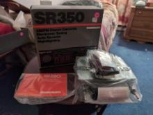 (DBR2) SPARKOMATIC SR350 AM/FM STEREO CASSETTE ELECTRIC TUNING AUTO REVERSE NIGHT LIGHTING IN BOX.