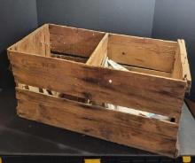 Antique Wooden Crate $5 STS