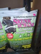 Lot of 3 Skunk Scram 6 lbs. Repellent Granular Shaker Bag, Retail Price $40/Bag, Appears to be New,