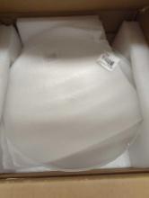 Box Lot of 4, 12-3/4 in W Frosted Glass Round Diffuser Shade, Appears to be New in Open Box Retail