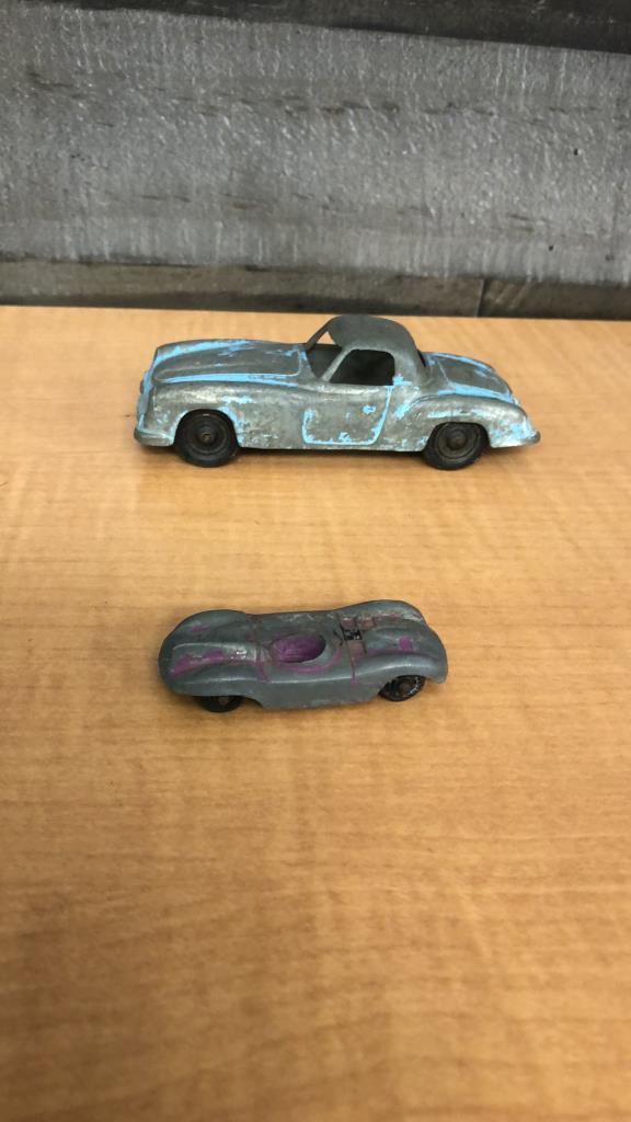 JAPANESE TIN DUMP & TAXI TOYS, STEEL CAR TOYS