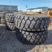 4 EACH. LOADER TIRES, 20.5R25