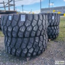 4 EACH. HEAVY EQUIPMENT TIRES, 26.5R25