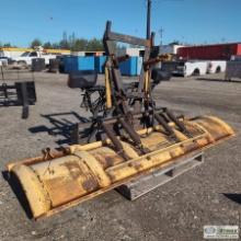 SNOWPLOW, MEYER MODEL C8, 8FT STEEL BLADE, W/PUMP, WIRING HARNESS, AND CONTROLLER