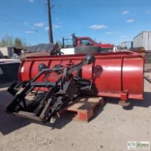 SNOWPLOW, WESTERN, 7FT 6IN STEEL BLADE, W/HOIST FRAME, CONTROLS, QUICK DISCONNECT, NEW MOUNTING KIT,