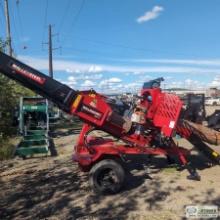 FIREWOOD PROCESSOR, WALLENSTEIN WP525-RED, 6.5HP BRIGGS & STRATTON ENGINE, 20 TON LOG SPLITTER, HYDR