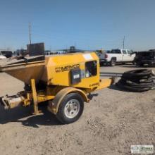 CONCRETE PUMP, MULTIQUIP MAYCO C-30HDZ, DEUTZ DIESEL, SINGLE AXLE TRAILER MOUNTED, W/APPROX 190FT HO