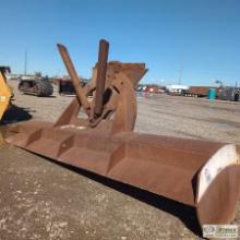 PLOW BLADE, MANUAL ANGLE ADJUST, 10FT4IN WIDE, STEEL CONSTRUCTION. NO MOUNT