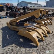 EXCAVATOR ATTACHMENT, HYDRAULIC THUMB, FITS 30-35TON SIZE MACHINE, BOLT ON. ITEM APPEARS UNUSED