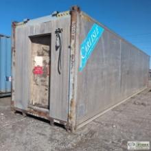 SHIPPING CONTAINER, CONEX TYPE, 40FT, HIGH CUBE, ALUMINUM AND STEEL CONSTRUCTION, INSULATED, WIRED F