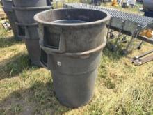 (3) 40 GALLON RUBBERMAID TRASH CANS SUPPORT EQUIPMENT
