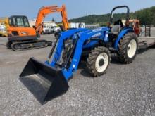 2022 NEW HOLLAND WORKMASTER 60 TRACTOR LOADER 4x4, powered by diesel engine, equipped with OROPS,