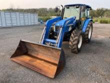 2012 NEW HOLLAND T5060 TRACTOR LOADER SN:ZBJH17496 powered by diesel engine, equipped with EROPS,