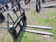 2024 UNUSED MOWER KING SA SKID STEER FORKS, 4X1.4X50, S:SA24031507A *SELLS