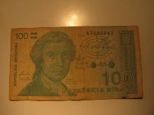 Foreign Currency: Croatia 100 Dinara