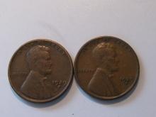 US Coins: 2x1929-S Wheat pennies