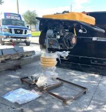 UNUSED...FLAND FL 80 JUMPING JACK TAMPER, GAS POWERED, APPROX PERCUSSION RATE 650-695 PER MIN, AP...