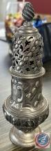 Sterling silver powdered sugar shaker