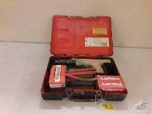 Hilti...DX350 Piston Drive Tool with Case, and contents of Hilti Case of Loads & Fasteners