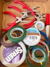Crafting Wire and Plier Set Lot