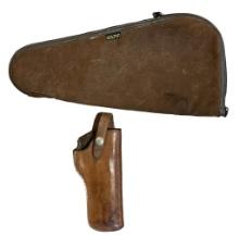 (2) Leather Gun Cases: Bianchi .45 Auto & Kolpin