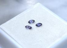 0.24 Carat Matched Trio of Marquise Cut Tanzanite